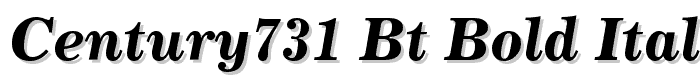 Century731 BT Bold Italic font